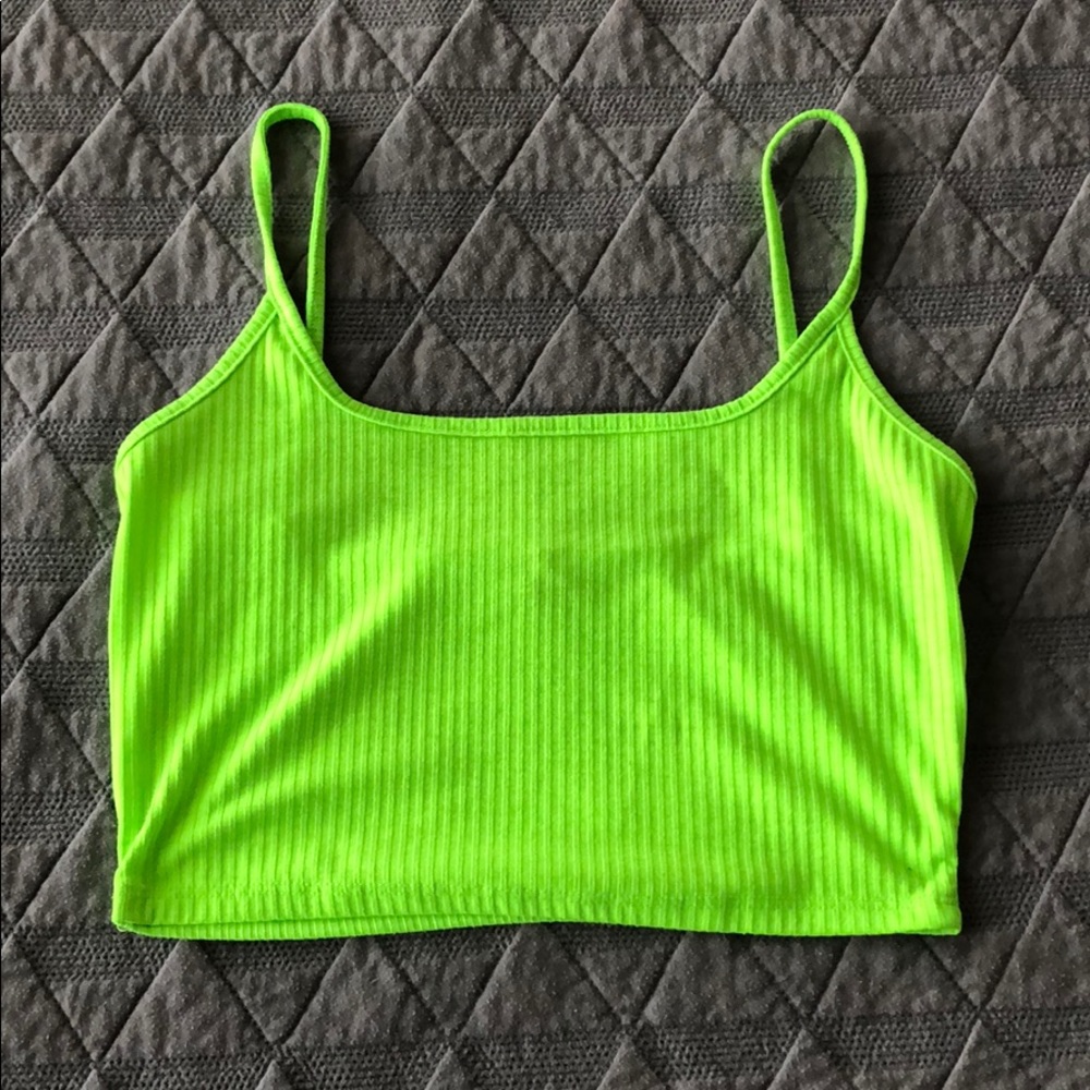 Neon Green Crop Top